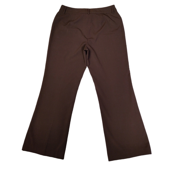 Apostrophe Vanessa Flared Leg‎ Pants Boot Cut Trouser Size 8 Petite Brown - Picture 2 of 9